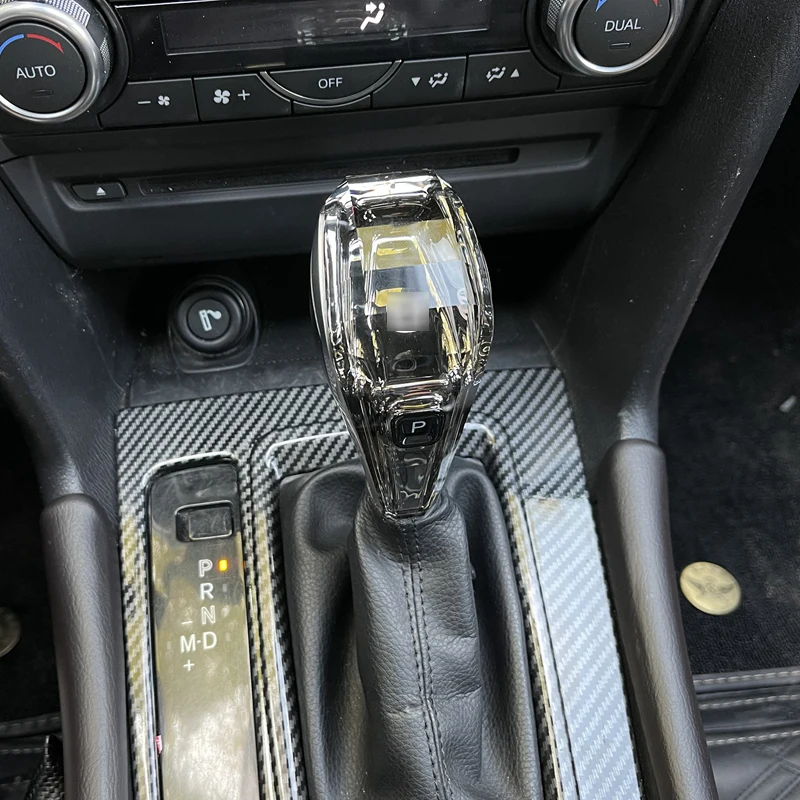 For Mazda 2 3 Axela 6 Atenza CX3 CX4 CX5 CX8 Summit Car Modify Accessories LED Light Crystal Gear Shifter Knob Header Cover Trim