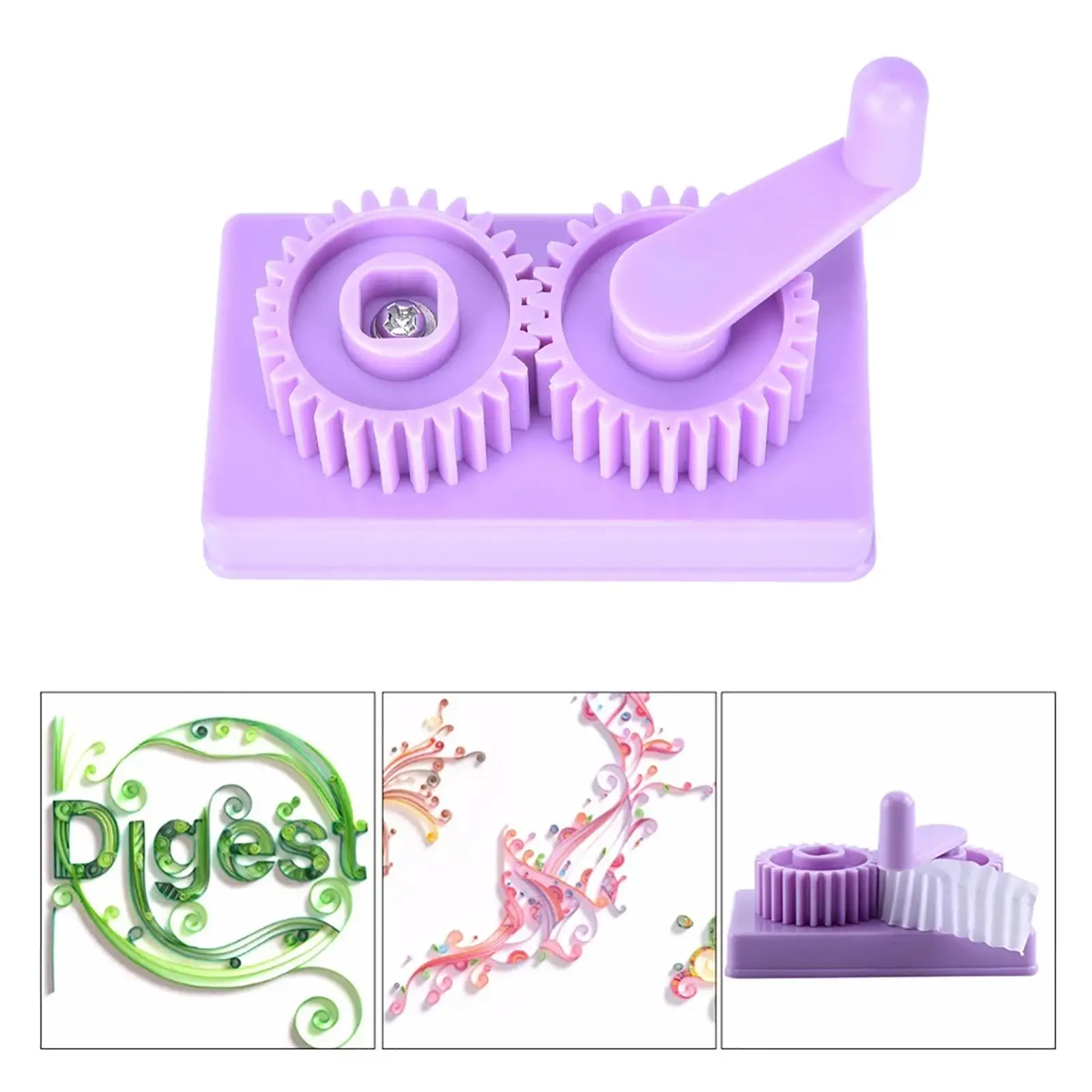 Plastic Paper Waved Shaper Crimper Craft Tool for DIY Quilling Kits and Design Paper Making Supplies