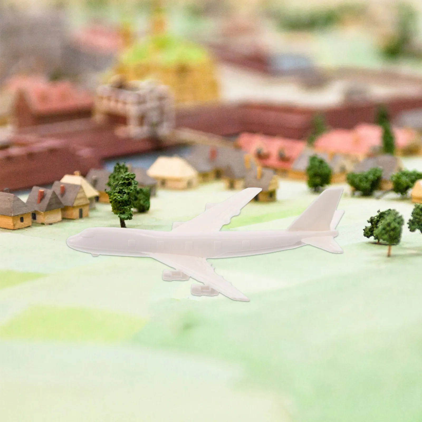 

Миниатюрная пластиковая модель самолета 1:300 для демонстрации на песочном столе, для городского планирования и аэропортов, модель для микросцен