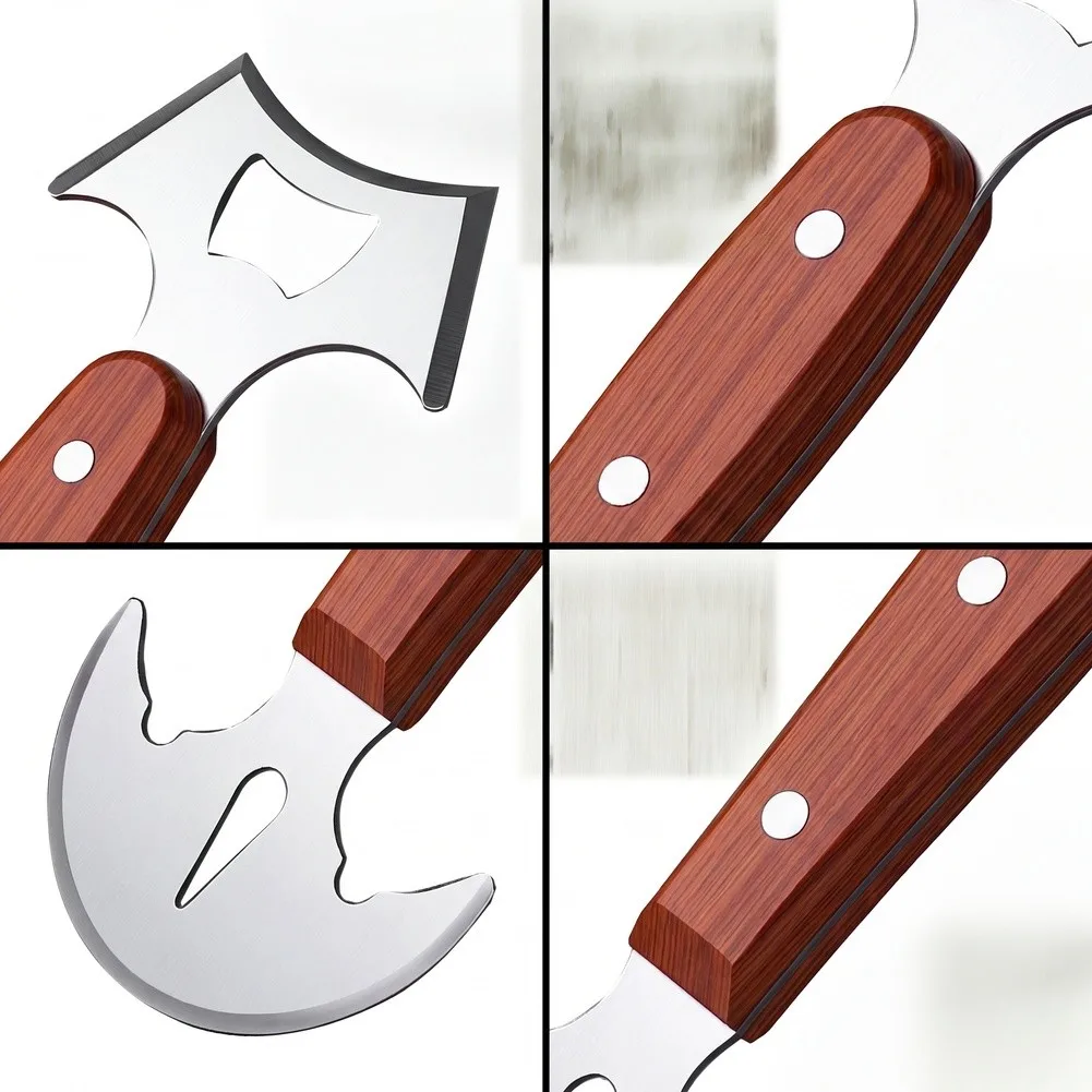 Stainless Steel Kitchen Scraper with Bottle Opener and Anti-Slip Handle for Reliable Grip During Wet Conditions