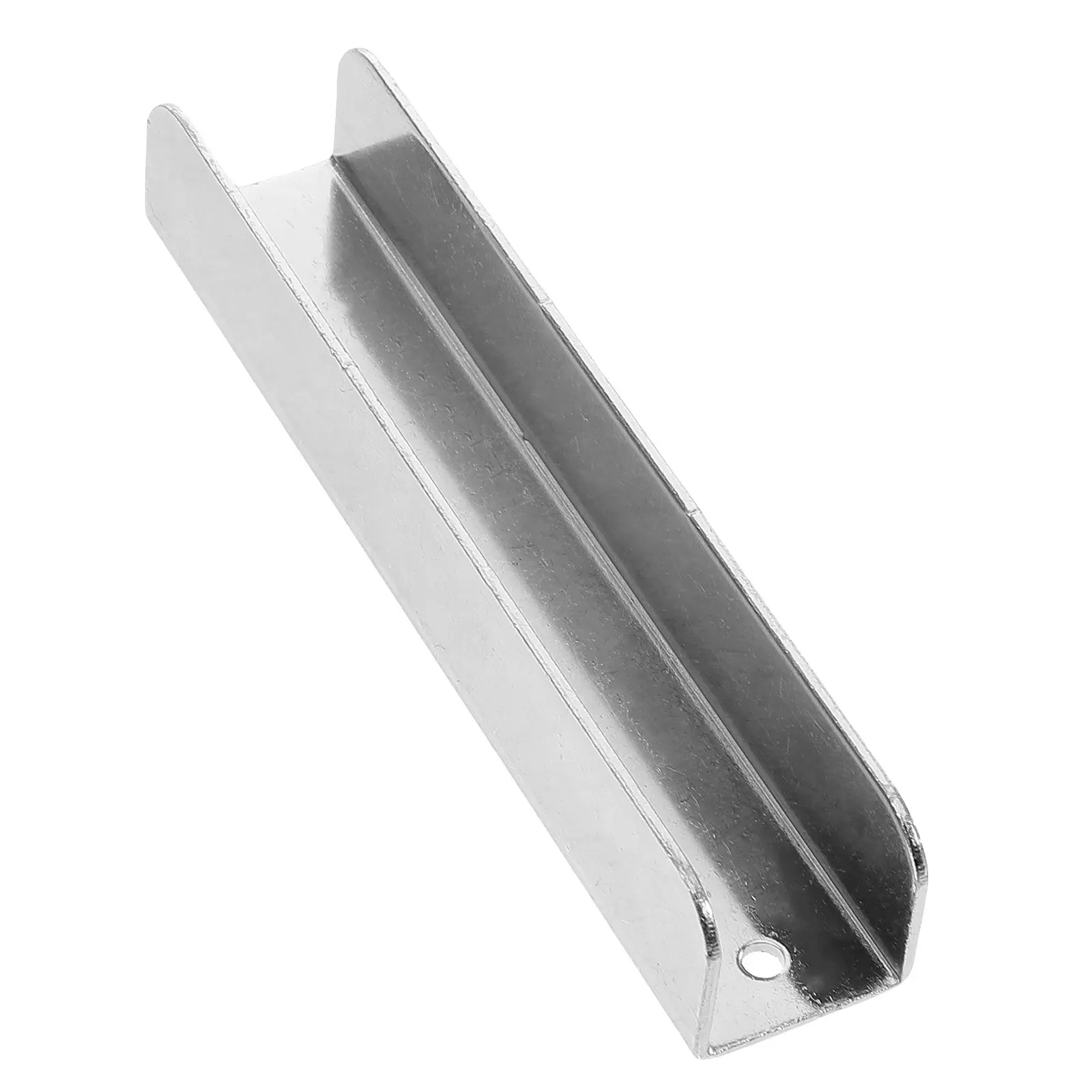 

U-Shaped Stainless Steel Door Reinforcement Fittings for Baby Gates Pet Barriers Stairway Doorway Safety Groove Slot Security