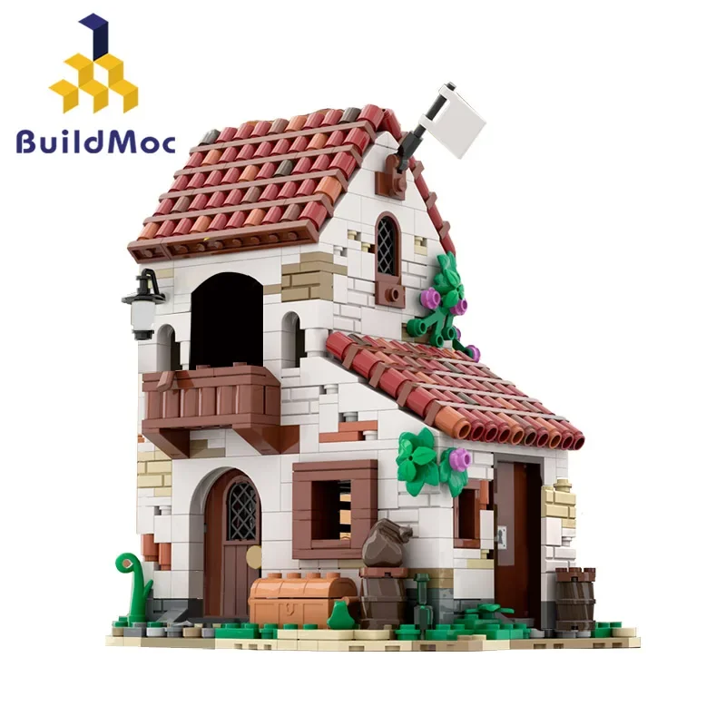 BuildMoc Eldorado Fortress-Empire Soldiers House Pirates of Barracuda Bay Building Block Set Architecture Children Birthday Gift