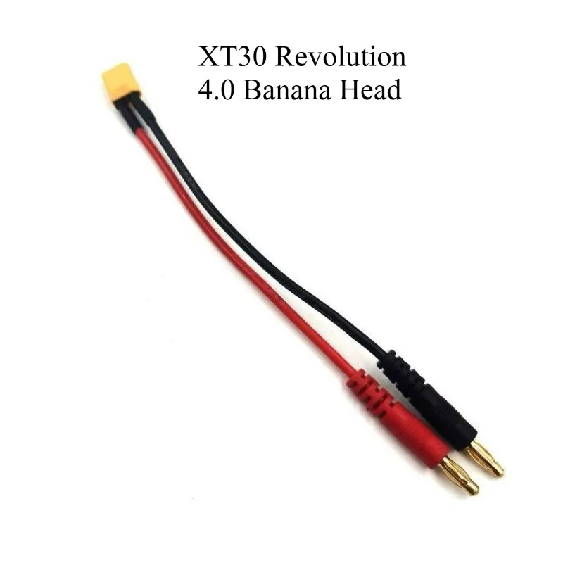 2/5pc RCModel B6AC Charger Balance Adapter Cable 4MM Banana Plug to XT60/XT90/XT30/TRX Header Adapter Cable 15CM Connecting Wire