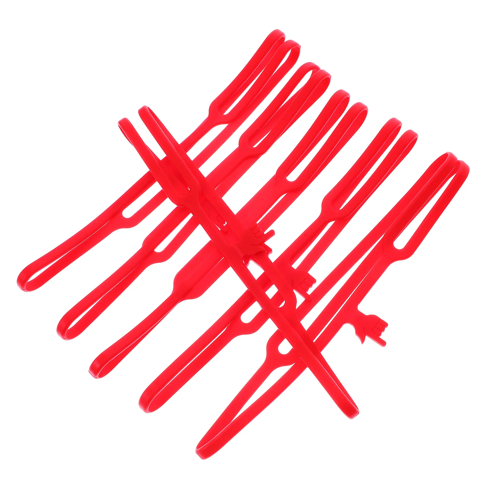 6Pcs Finger Point Bookmarks Silicone Lovely Portable Funny Book Markers Reading Page Mark Accessories Book Elastic Band