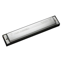 Tombo Tremolo Harmonica, 21 Holes, Hope 6621 Brass Reeds, ABS Comb, Stainless Steel Cover Plate, Key C Harp, Musical Instruments