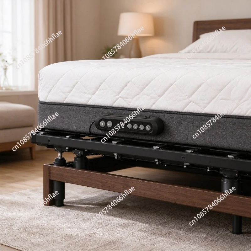 Hospital Bed Frame Remote Control with Automatic Height Adjustment, Plastic Material, Suitable for Home, Office and Hotel Use
