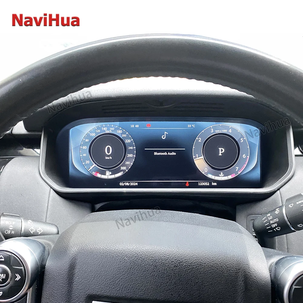 Navihua Car LCD Digital Cluster For Land Rover Discovery 5  Virtual Cockpit Speedometer  Instrument LCD Dashboard Panel Carplay