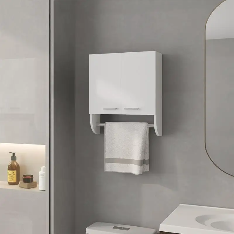 

White Bathroom Cabinet Organizer - Space-Saving Storage Solution for Essentials - Stylish & Functional Design to Enhance Any