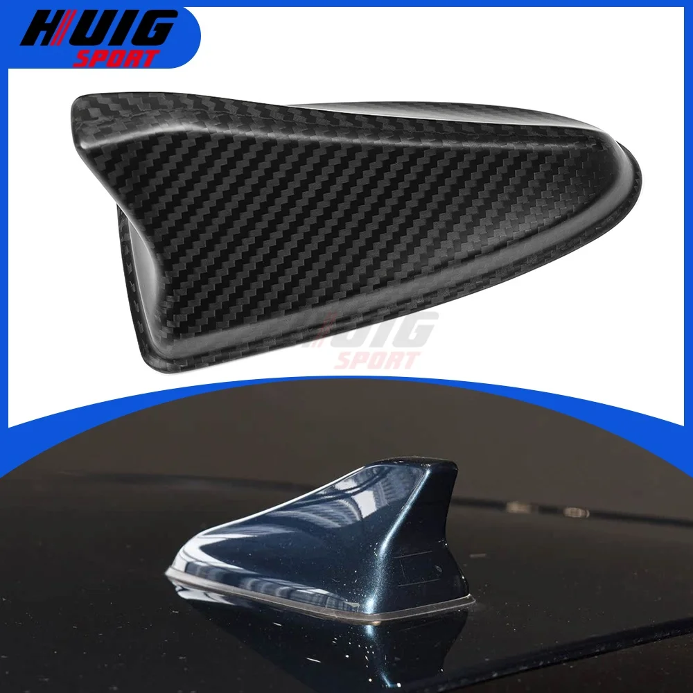 

Carbon Fiber Exterior Car Antenna Roof Shark Fin Aerials Covers Trim Accessories For Genesis G70 2017 2018 2019 2020 2021-2024