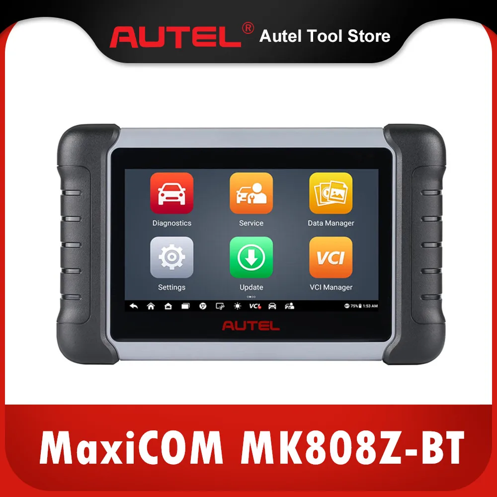 Autel MaxiCOM MK808Z-BT OBD2 Diagnostic Scan Tool ABS SRS EPB DPF BMS SAS TPMS IMMO MK808 Code Reader