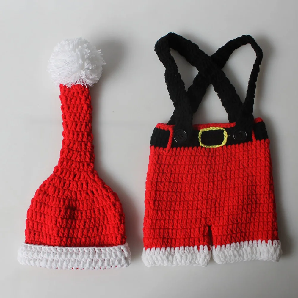 

1Set Christmas Baby Costume Warm Soft Fabric Perfect Cut Winter Festival Photography Outfit Adorable Baby Clothing Set for Kids