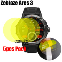 5PCS Pack Soft Film For Zeblaze Ares 3 Smart watch Screen Protector Films Ultra Thin Cover HD TPU Scratch Resistant