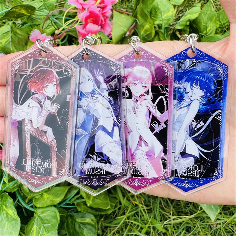 Anime Project Sekai Colorful Stage! feat Cosplay Costumes Key Chain Keychain Accessories Pendant