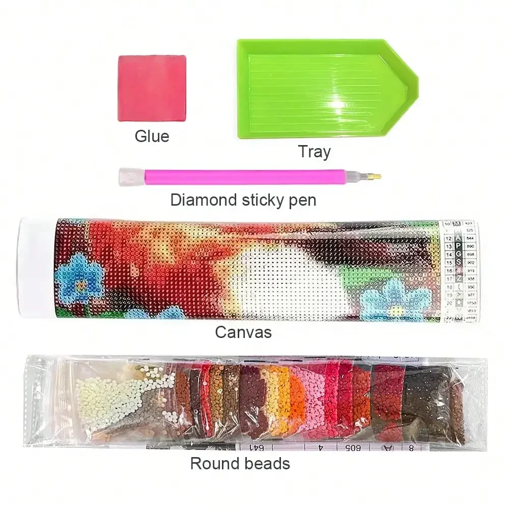 5D الماس الفسيفساء فلامنغو الحيوان صورة الراين اللوحة الطيور عبر الابره مجموعات DIY التطريز اليدوية هدية #6