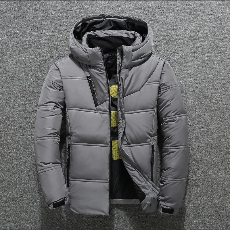 Chaqueta gruesa de plumón de pato blanco para hombre, abrigo de alta calidad, Parkas de nieve, ropa de abrigo para hombre, ropa de abrigo de invierno, nuevo