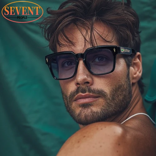 Imagen 2 del producto Gafas de Sol de estilo Punk cuadradas polarizadas, gafas de sol de conducción de gran tamaño para hombre, gafas de 2025 para exteriores Vintage UV400