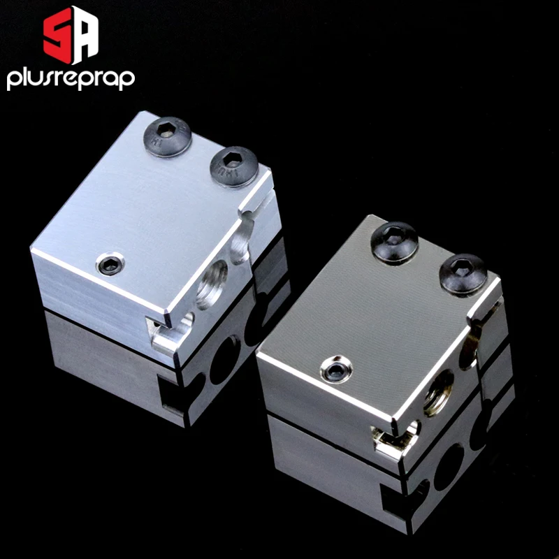 

Premium V6 Volcano Aluminum or Plated Copper Heat Block for PT100 HT-100K Hotend 3D Printer Titan Extruder Heated Block