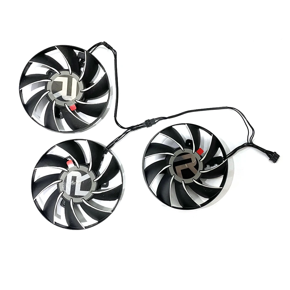 Imagem -03 - Refrigeração Bola Dupla para Amd Radeon Rx6800 Rx6800xt Rx6900xt 16g Placa Gráfica fã Substituição 75 mm 4pin Fd7010h12s Gpu Fãs fã de