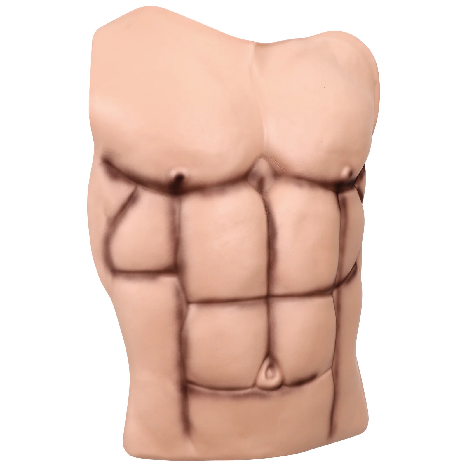 

Fake Chest Muscle Prop Realistic Male Chest For Cosplay Halloween Party Prank Accessory Men Muscle Costume Decor