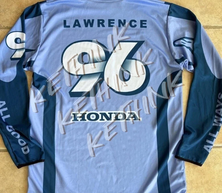 

Quick Dry Honda Motorcycle Jersey, Long Sleeve Breathable Riding Shirt Y2K Dirt Bike and Mountain Racing, Comfortable Daily Gear