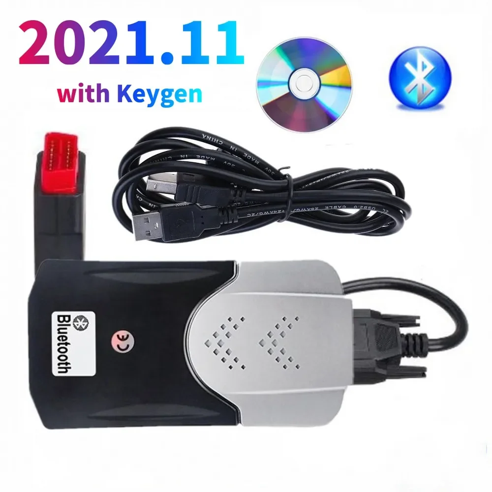 Latest VCI vd DS150E cdp 2021.11 KEYEGN VD TCS CDP Bluetooth USB Diagnostic tool for TNESF DELPHIS ORPDC Cars/Truck OBD2 Scanner