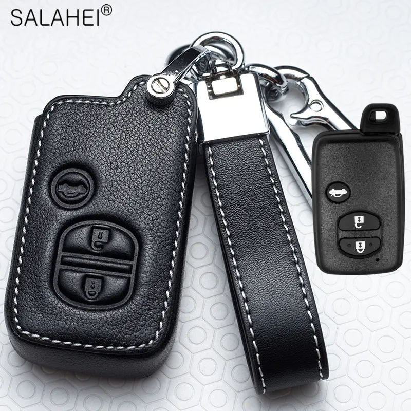 

Leather Car Key Remote Cover Case Bag Shell Holder Full Protector Fob For Subaru Foreste XV Keychain Auto Decoration Accessories