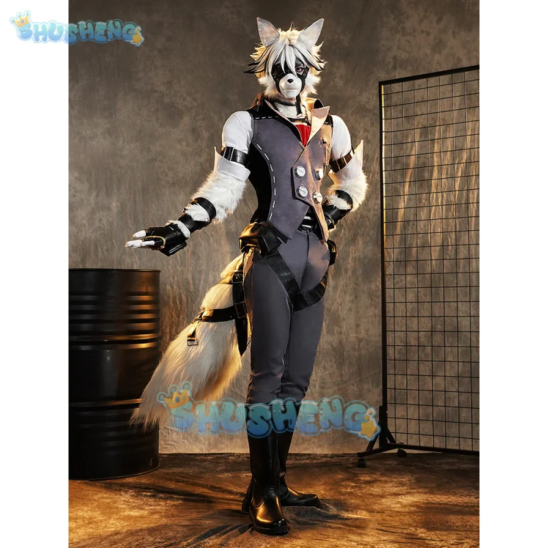 Zenless Zone Zero Von Lycaon Cosplay Costume Wig Game Uniform Tail Rings Victoria Housekeeping New Eridu Halloween for Women Men