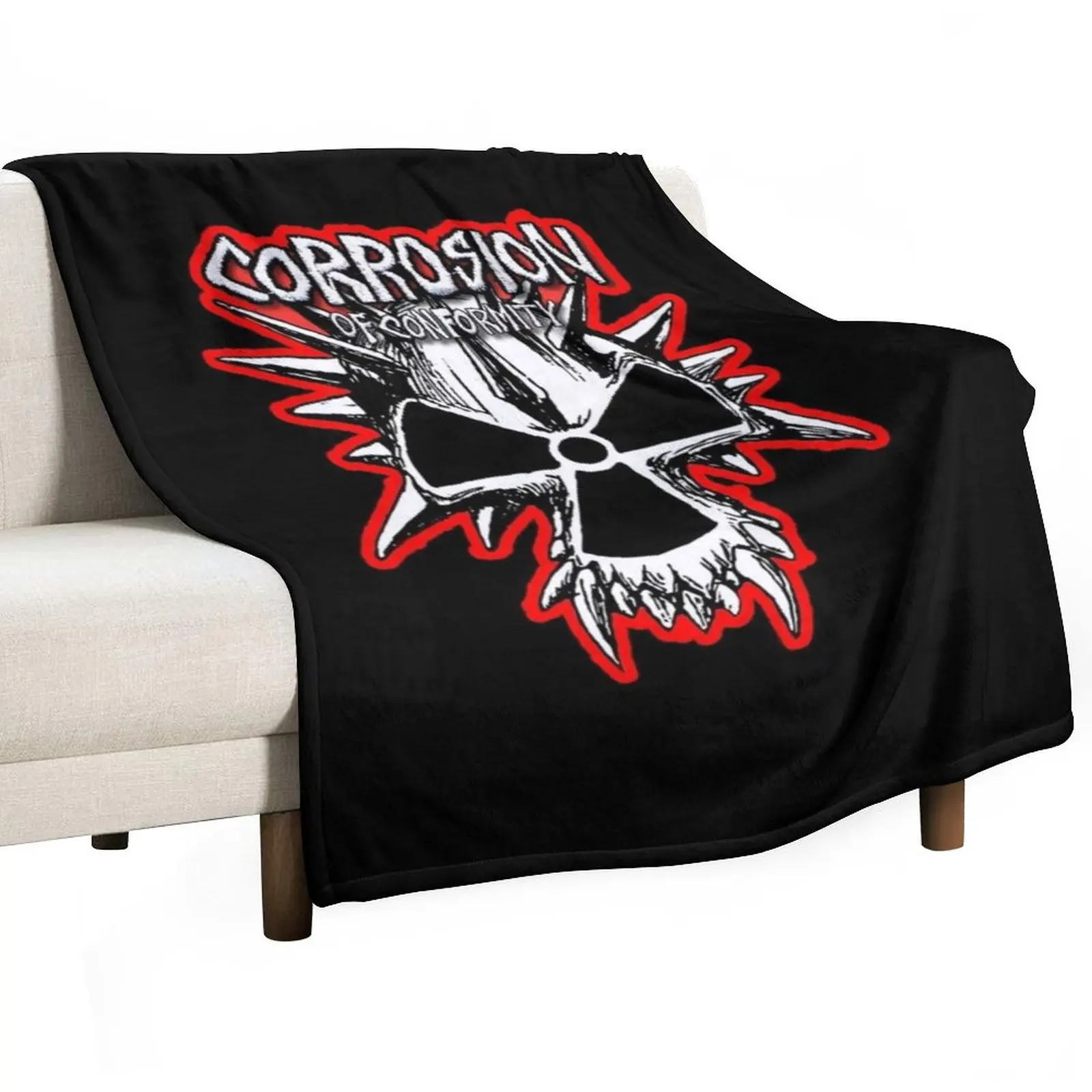 

corrosion of conformity Throw Blanket Soft Plush Plaid Extra Large Throw Weighted Flannel Fabric Blankets