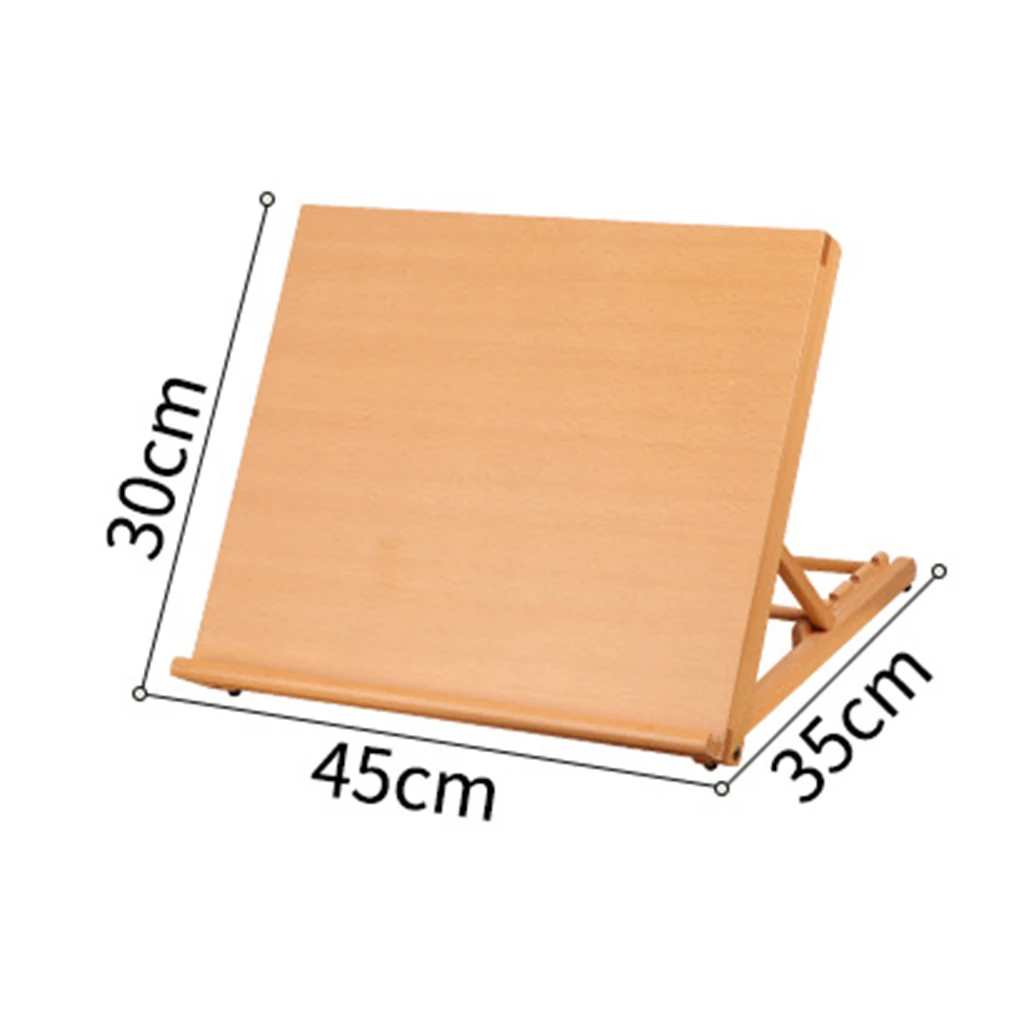 1Pcs Adjustable Foldable Wood Desk Easel Artist Drawing Sketching Board DIY Art Painting Tool For Study Room Painting Book