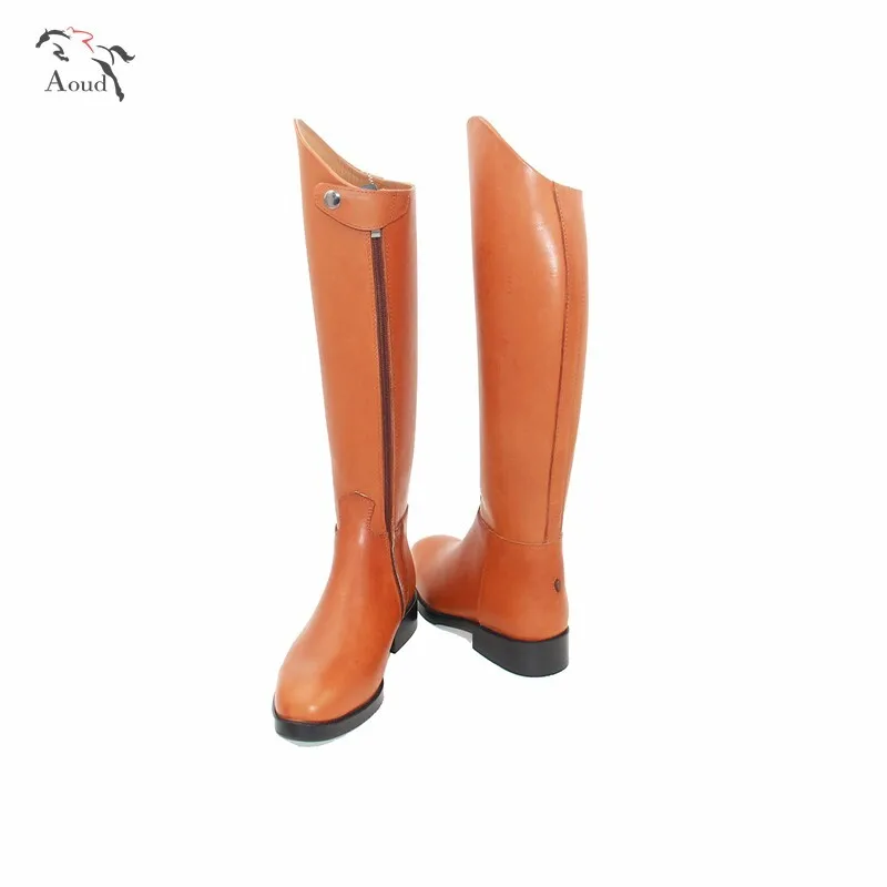 Aoud Saddley Horse Riding Boots Cow Leather Dressage boots Knee Equestrian Boot High Quality Shoes Unisex Customize Halter Chaps