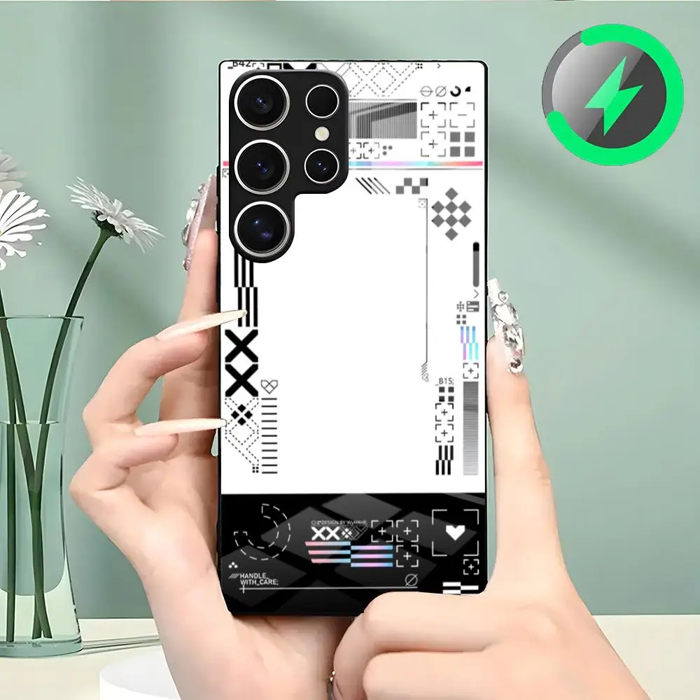 Printstream Patten Phone Case For Samsung S26 S25 S24 S23 S22 S21 S20 Edge Ultra Plus FE For Magsafe Glass Case