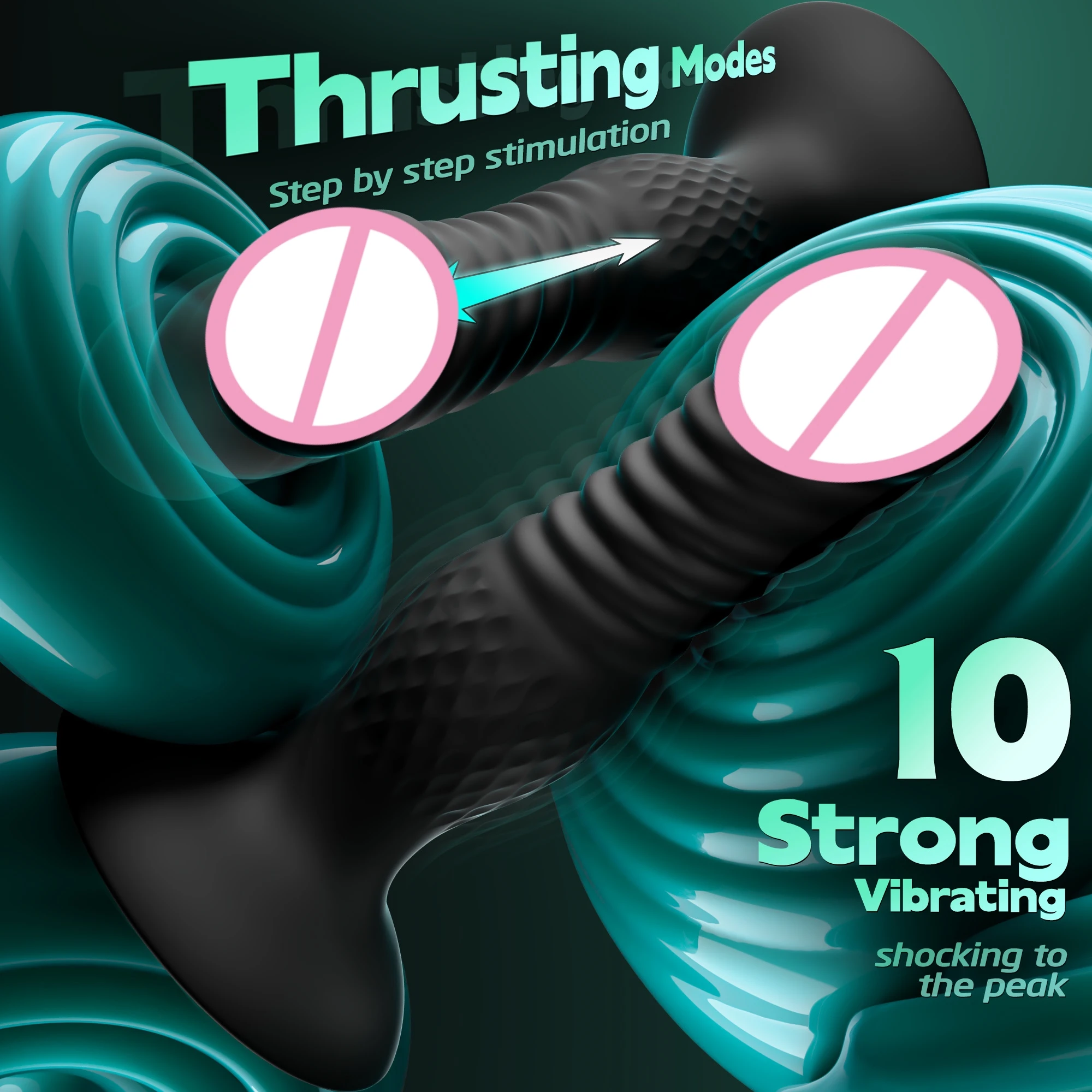 Vibrador Anal telescópico, masajeador de próstata masculino, tapón Anal vibratorio, consolador Anal con Control remoto, estimulador de culo, Juguetes sexuales para hombres