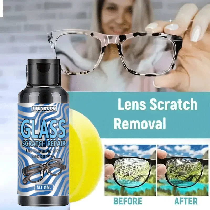 Glass Scratch Repair Cream 35ml Multipurpose Kit Gentle Formula Lens Safe Fast Fix for Glasses & More Universal Solution