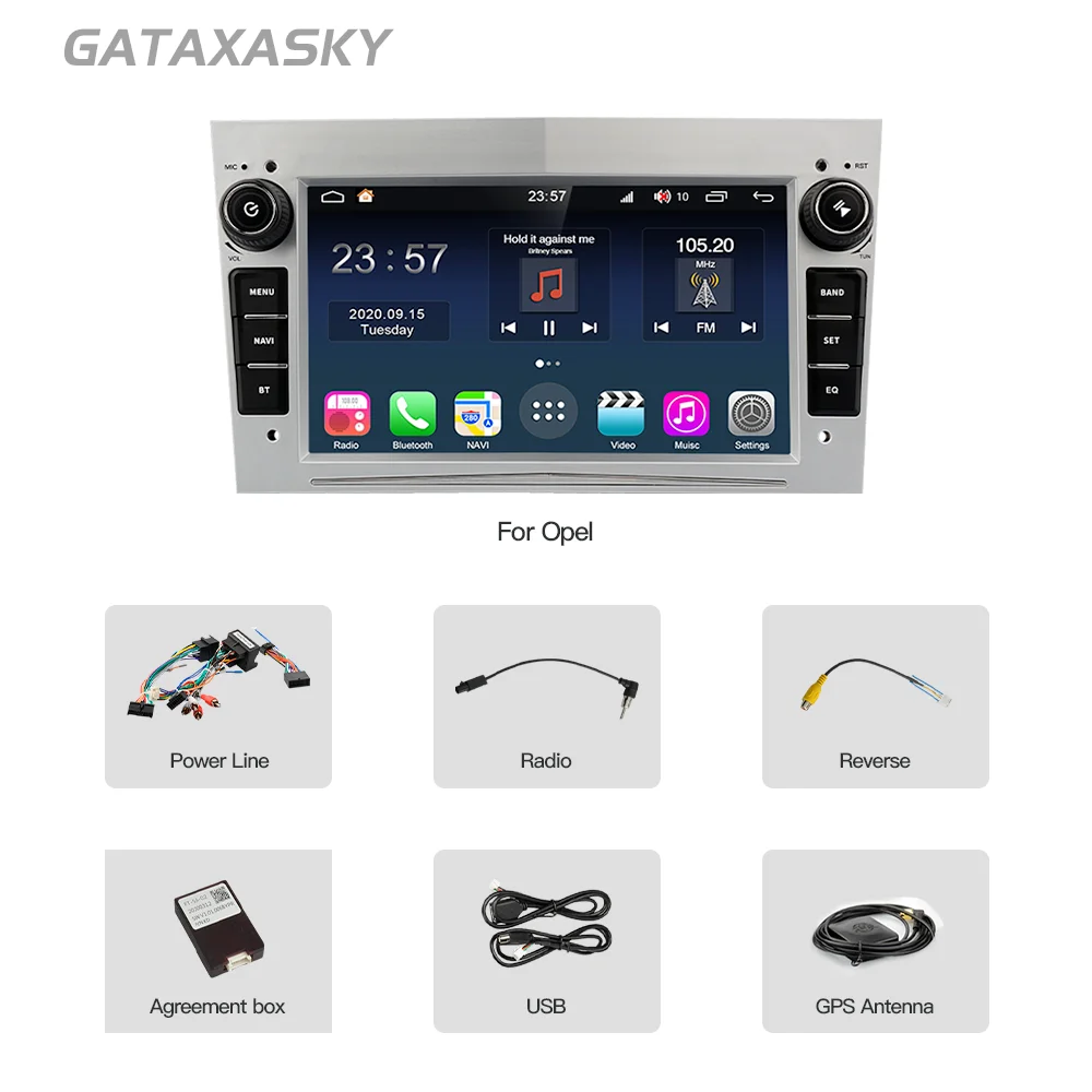 GATAXASKY Android Car Radio Multimedia For Opel Vauxhall Astra H G J Antara vectra c b Vivaro Signum Astra H corsa c d zafira b