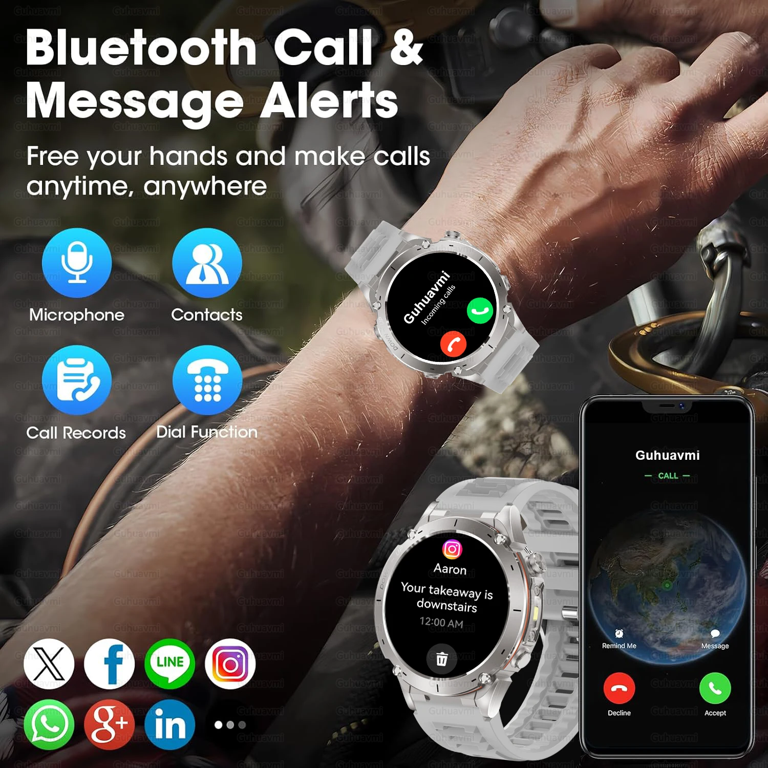 2025 nouveau pour Xiaomi GPS montre intelligente 730mAh batterie 6-satellite GNSS 10ATM boussole étanche 170 + Sport moniteur de santé Smartwatch