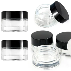 20Pcs Glass Jar 5ml Makeup Container Face Cream Bottles Storage Box Cosmetic Jars Eyeshadow Lip Balm Pot Smoking Accessories