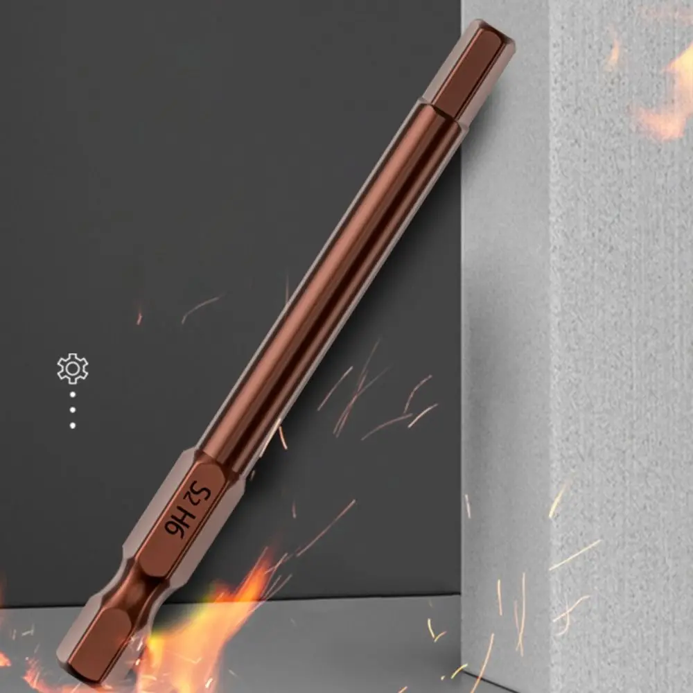 10 STKS 65 MM Inbussleutel S2 Staal Magnetische Tips Hex Bits Set Inbussleutel Quick Release Adapter Elektrische Boormachine