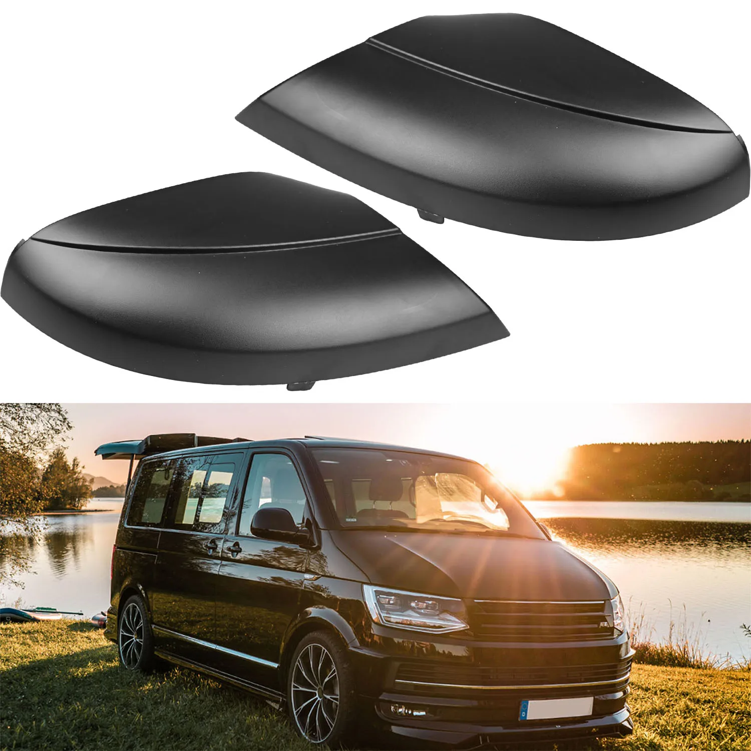 

Крышка зеркала заднего вида на крыло, нижняя крышка бокового зеркала, матовый черный для VW Amarok 2013 T5 Facelift 2010-2015 7E1857603B