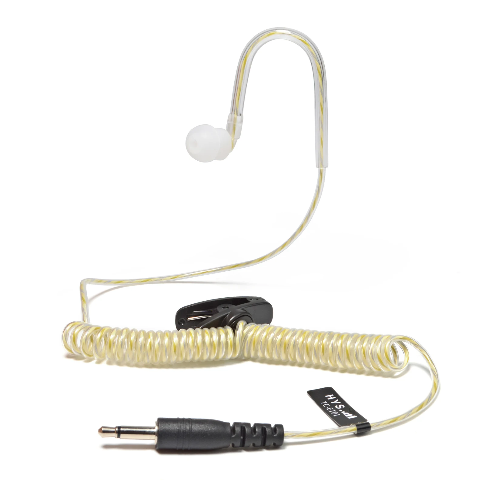 Law Enforcement 3.5mm Listen Only Earpiece Balanced Armature,Soft Wired in Ear Headphones for Two Way Radio/Shoulder Speaker Mic