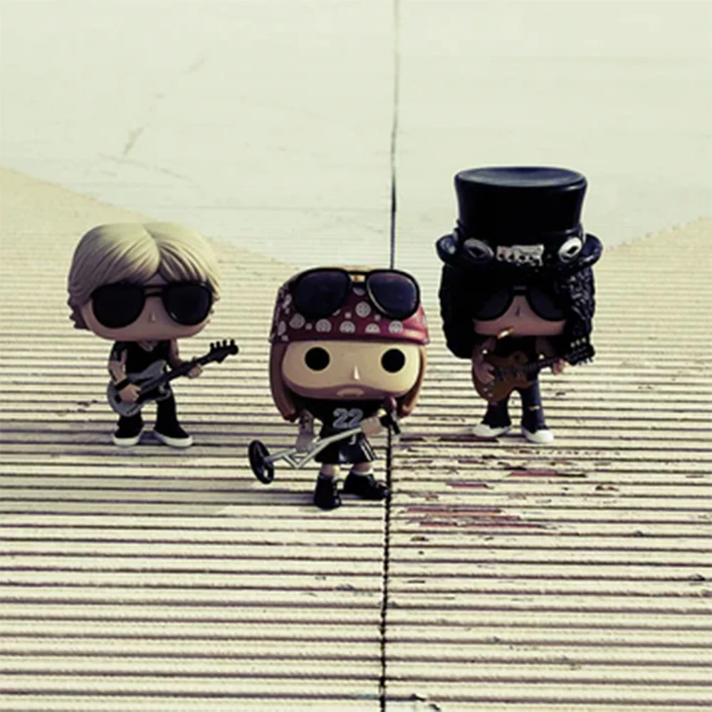 Figuras de Acción de las Bandas Rockeras HoT Rocks, Gun Rose, Axl Rose, Duff McKagan, Slash, Funko, Juguetes Decorativos, Muñecos Coleccionables, Regalos