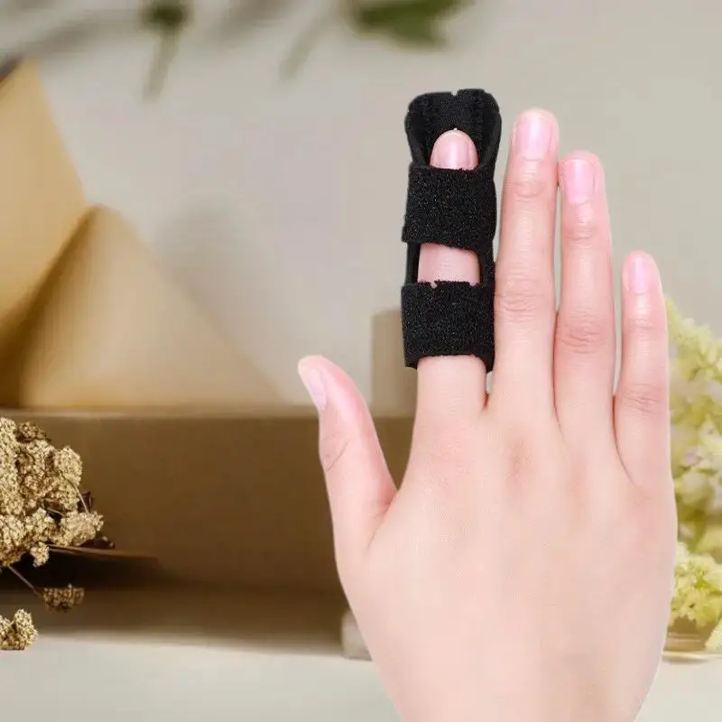 جبيرة استعادة الإصبع، دعامة تمليس مع حزام قابل للتعديل ولوحة ألومنيوم للعناية بمصحح المفصل #3