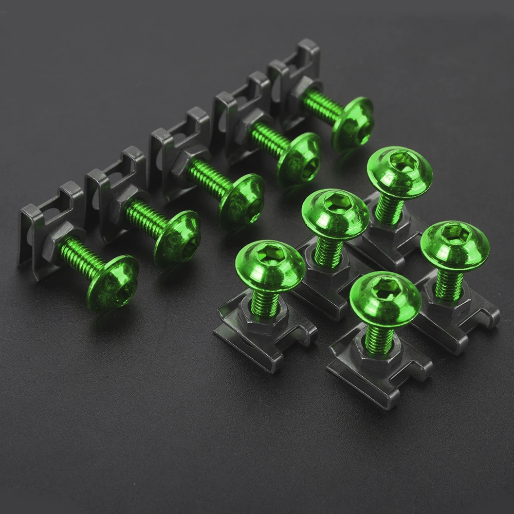 

Z1000 SX Z125 Z300 Z400 Z650 Z750 Z800 Z900 Z1000 ZX10R ZX12R For Kawasaki 10PCS Windshield Screw Rubber Nuts Fairing Bolts Kit