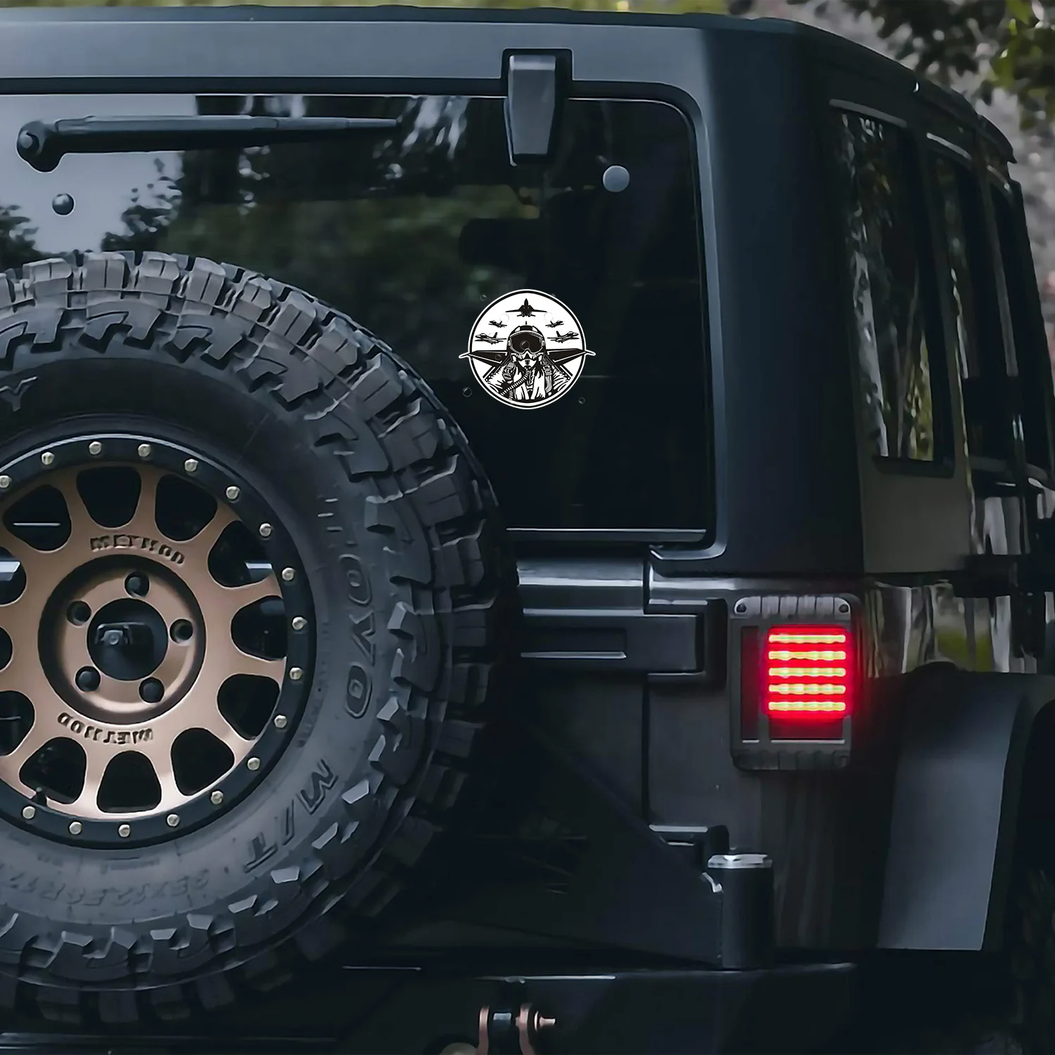 1 قطعة ملصق سيارة طيار عصري للدراجات النارية، ملصق جريئة لتخصيص السيارات والدراجات النارية وفيبي الطيران