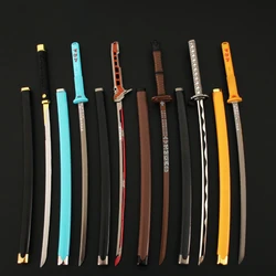 Samurai Sword Model, 26cm / 10.23in, Zinc Alloy, Rust-Resistant, Non-Sharp, Includes Sheath - Perfect Collectible