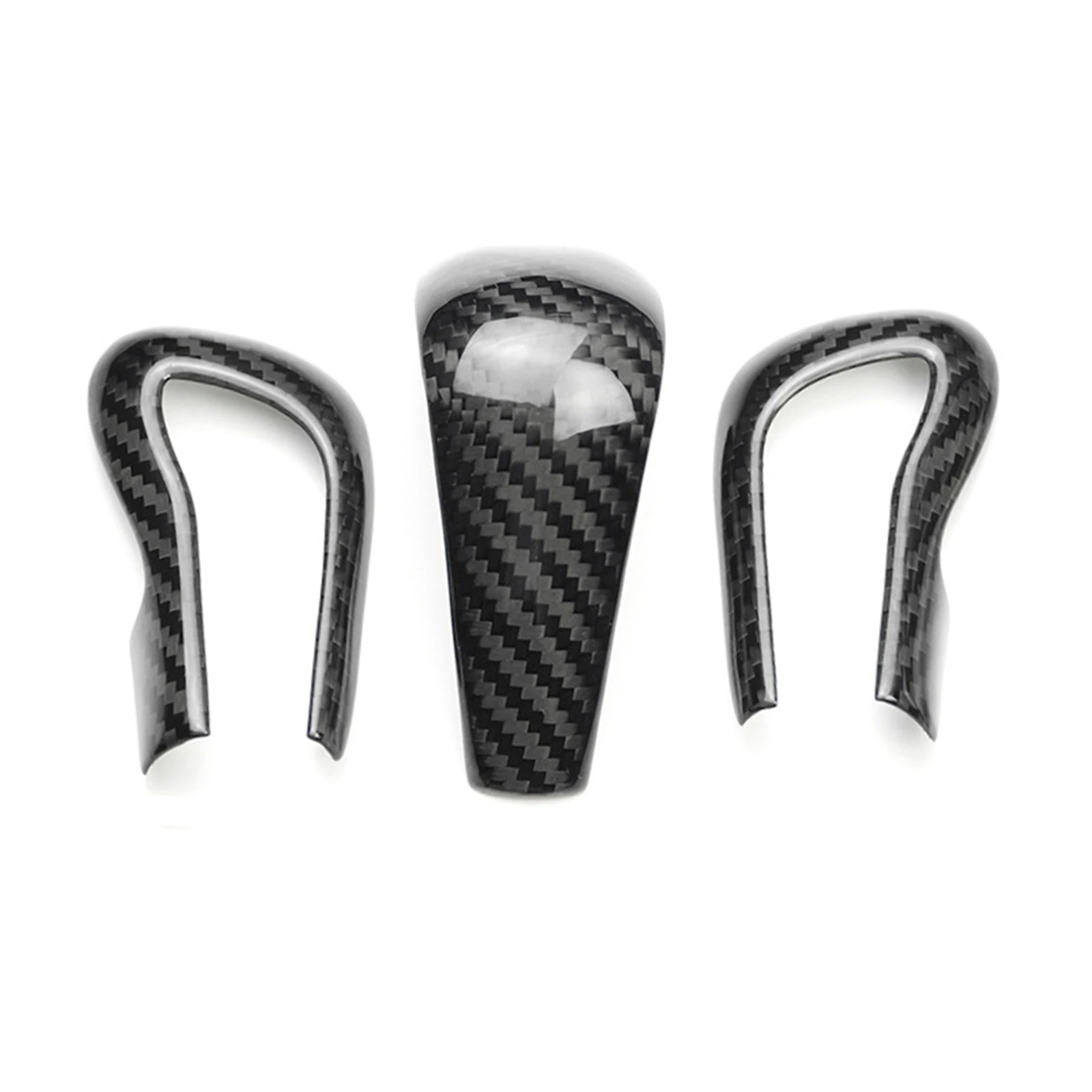 Pop For Mazda CX-30 CX30 2020-2025 Carbon Fiber Center Console Gear Shift Shifter Cover Knob Trim