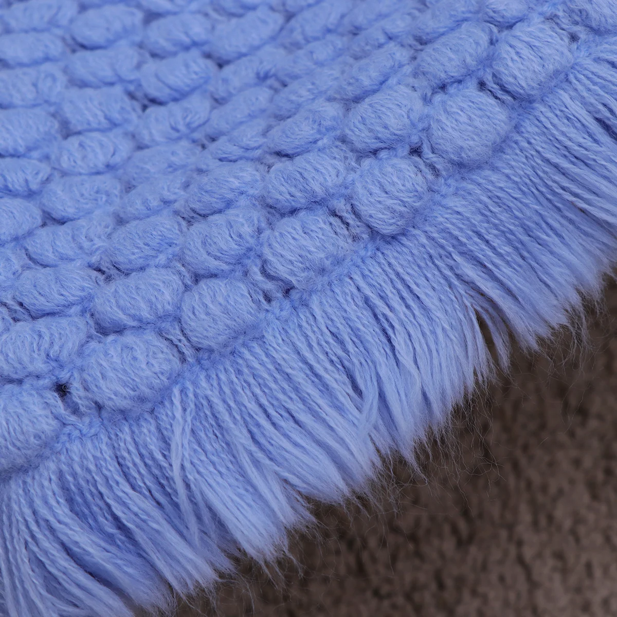 

Knitted Cotton Baby Photography Blanket Pineapple Design Large Newborn Sleeping Blanket Photo Props Light Blue