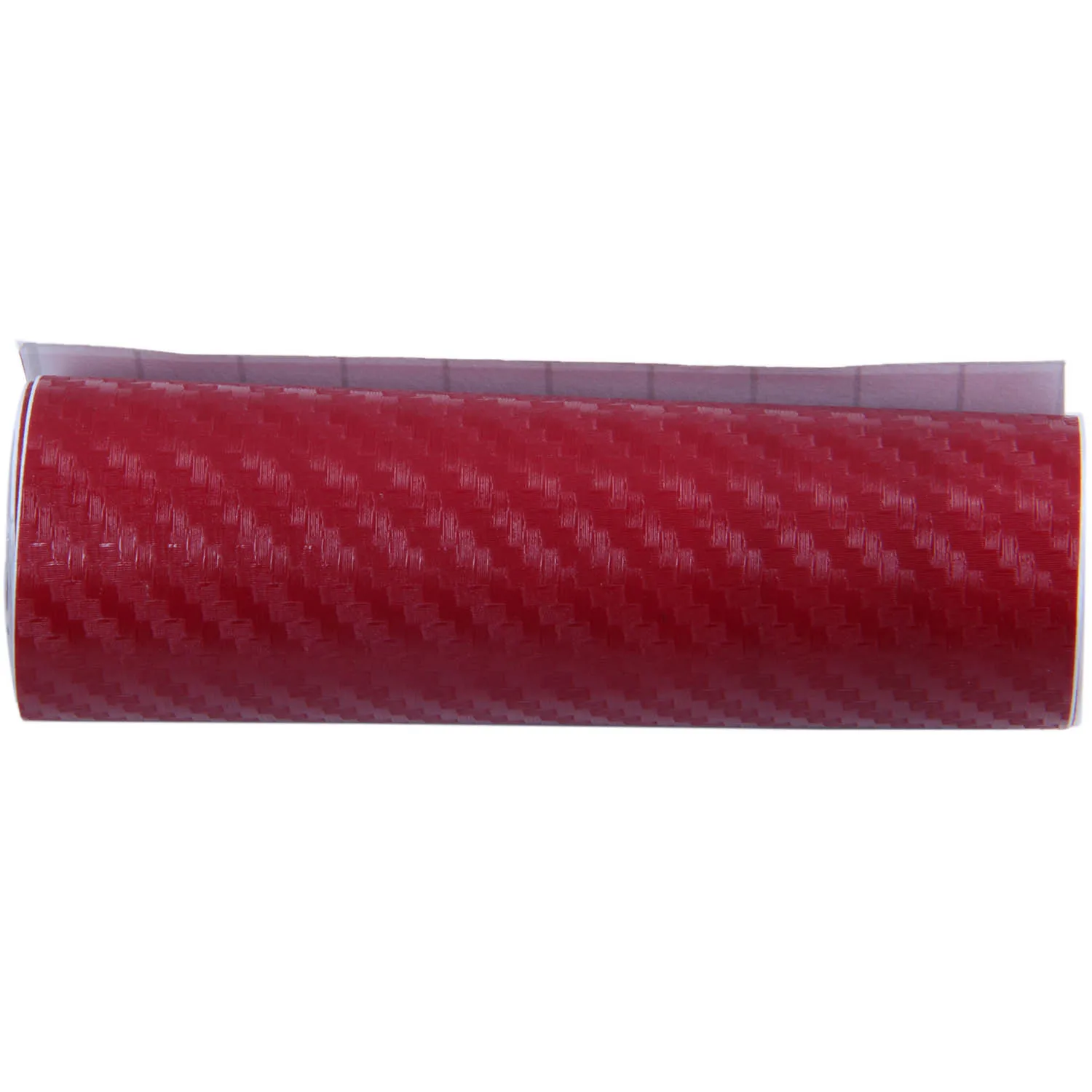 Car Vehicle DIY 3D Carbon Fiber Vinyl Wrap Roll Film Sticker Decal 70x10cm wine red