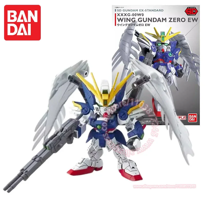 BANDAI SD EX-STANDARD XXXG-00W0 WING GUNDAM ZERO EW SDEX 004 BB Warrior Children's Toy Cartoon Model Birthday Gift Assembled