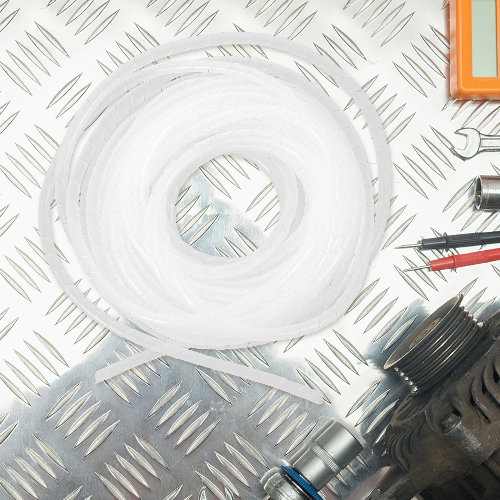 

Cable Management Sleeve 4M Spiral Cable Wrap Cord Wire Organizer Sleeve for Home Office Factory Use Simple Delicate Sturdy