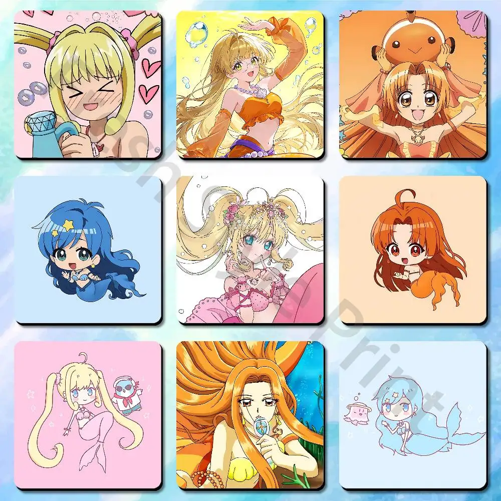

M-Mermaid M-Melody Pichi Cute Cartoon Anime Refrigerator Magnets Soft Magnetic Heat Transfer Refrigerator Magnets Gift